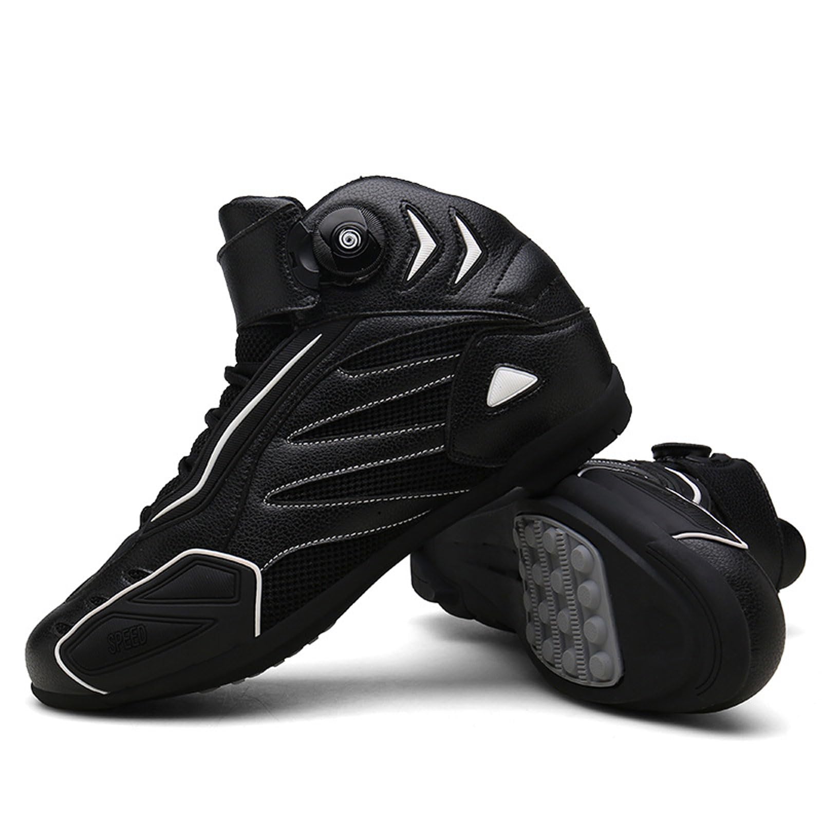 Scarpe da Moto,Stivali Moto,Scarpe Moto,Rinforzate Stivali Moto Uomo,Stivale Touring Impermeabile,Stivali da Moto Sport,Sneakers,Traspirante,Antiscivolo,per Femmina Uomini