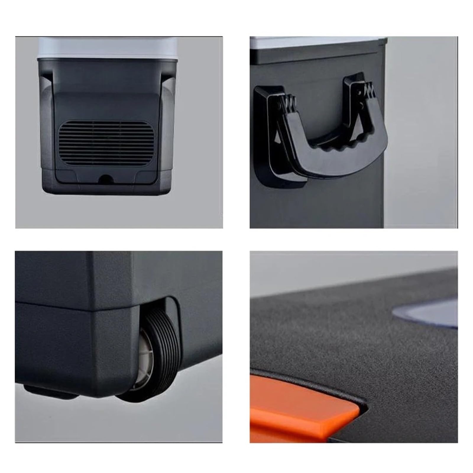 Mini refrigerador portátil for Coche de 35 l con congelador, CC 12/24 V, for Uso doméstico y Exterior, Ideal for caravanas, Camiones, Casas y Camping.(35L-EU Plug-AC220V)