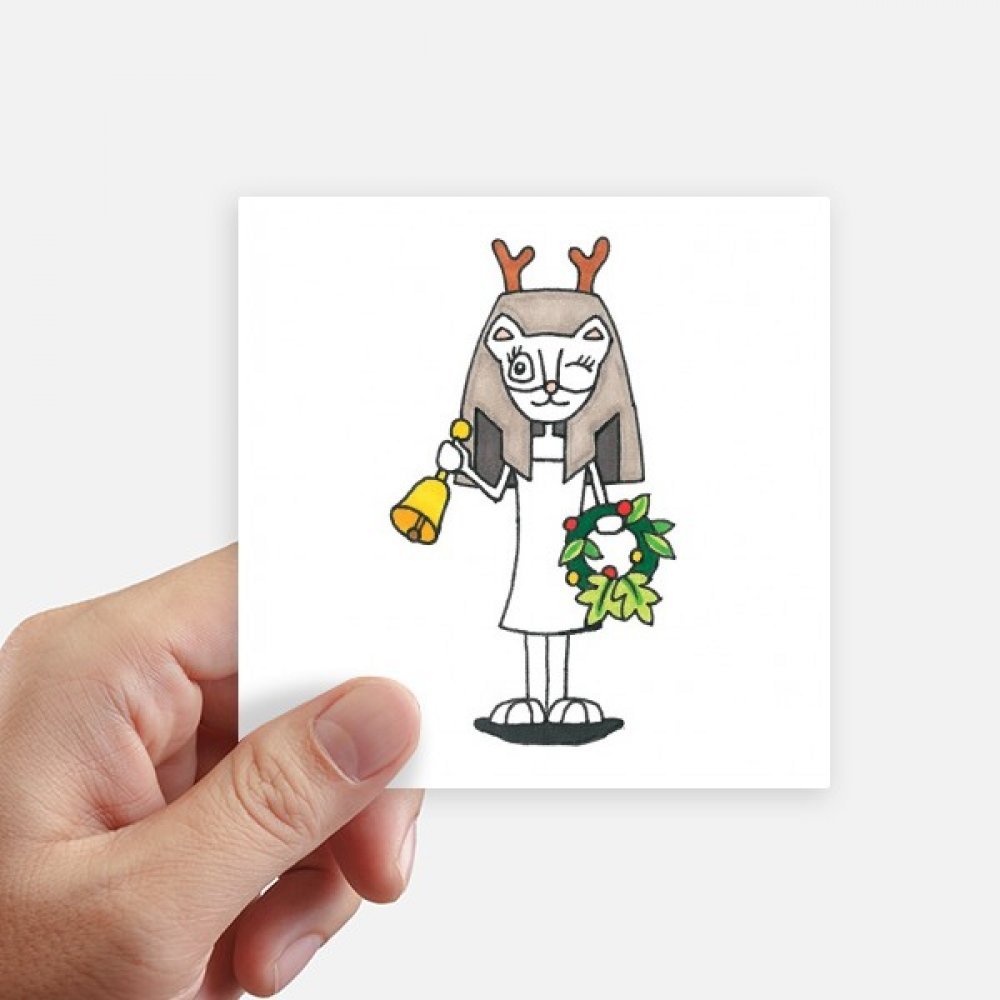 Sticker moto et valise Antlers Bastet de Bell Garland autocollant carré 10 cm multicolore
