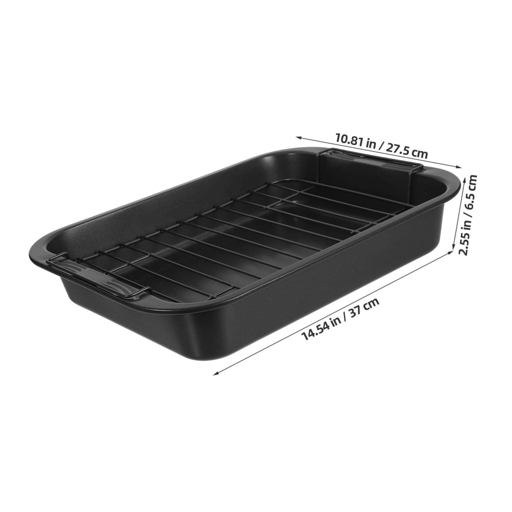 GLEAVI Moule à Pâtisserie Rectangulaire Acier Plaque de Cuisson Profonde Antiadhésive pour Gâteaux et Biscuits