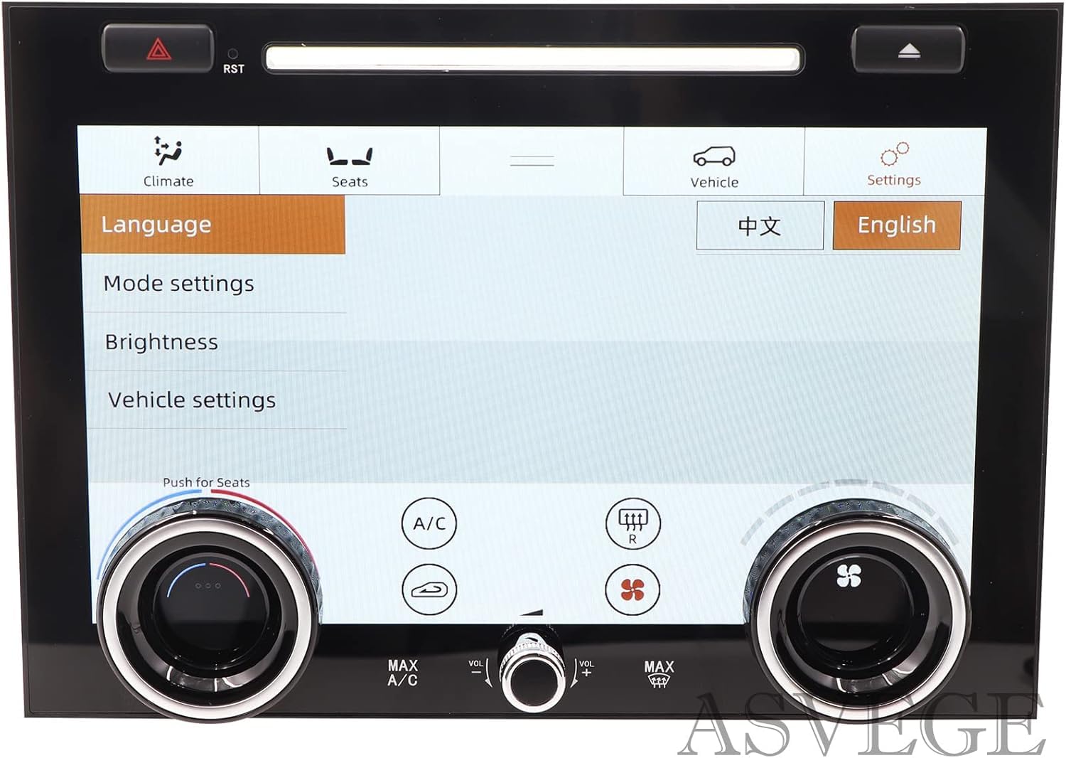 ASVEGE Auto-Klimaanlage Klimasteuerung AC Panel für Land Rover Range Rover Vogue L405 2013-2017, Auto 1080p LCD AC Touchscreen Ersatz, Upgrade-Version mit Installationsanleitung