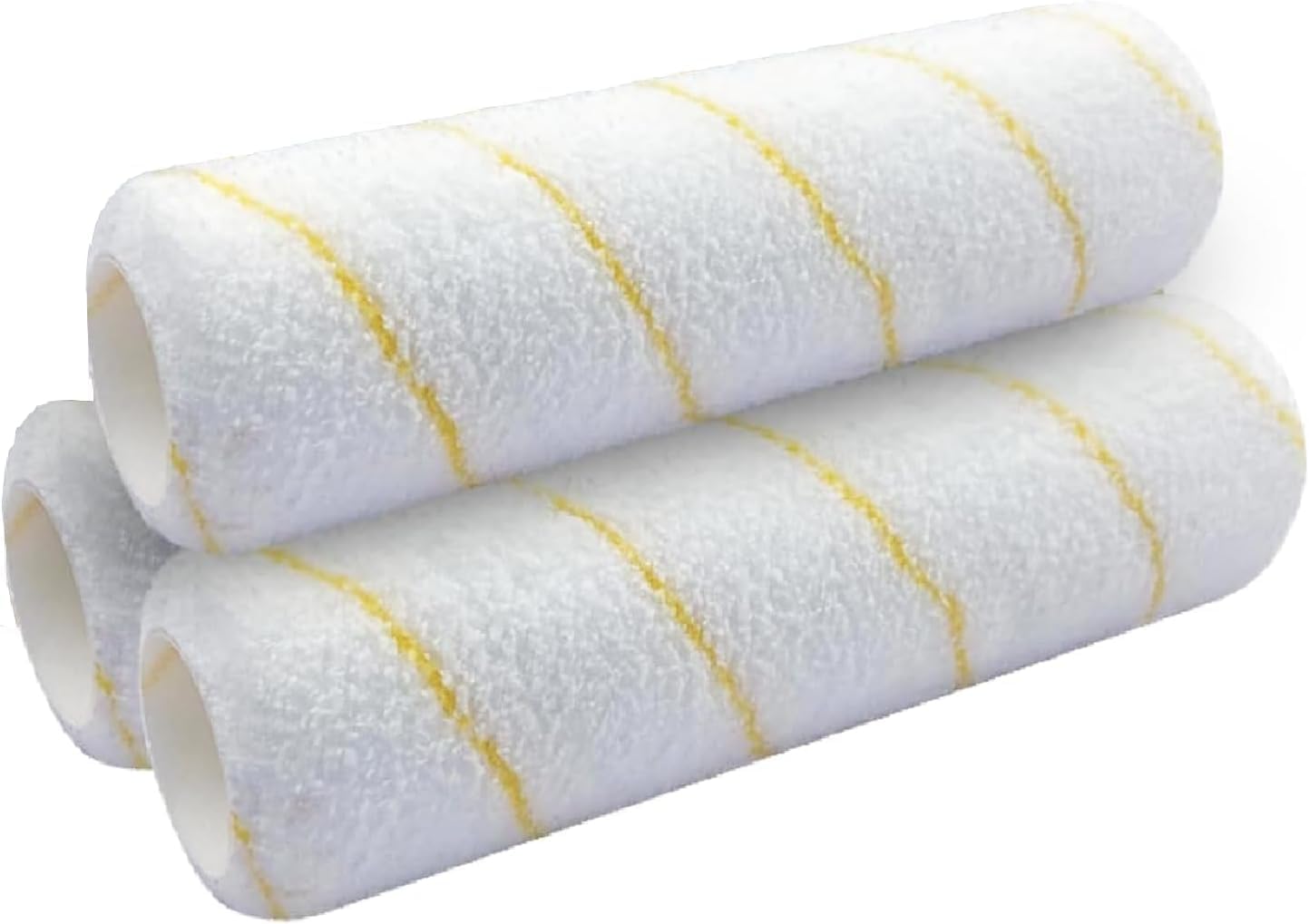 Crozzfog 3 Pcs Paint Roller Covers 9 Inch, 1/2" Nap Microfiber Paint Roller
