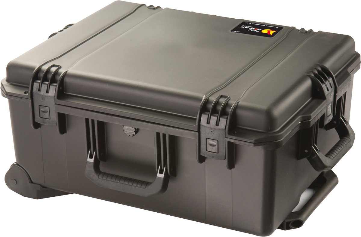 PELI Storm IM2720 Twarda skrzynia ochronna na aparat fotograficzny, wodoszczelna, pojemność 61 l, wyprodukowana w USA, dopasowywana wkładka piankowa, czarna