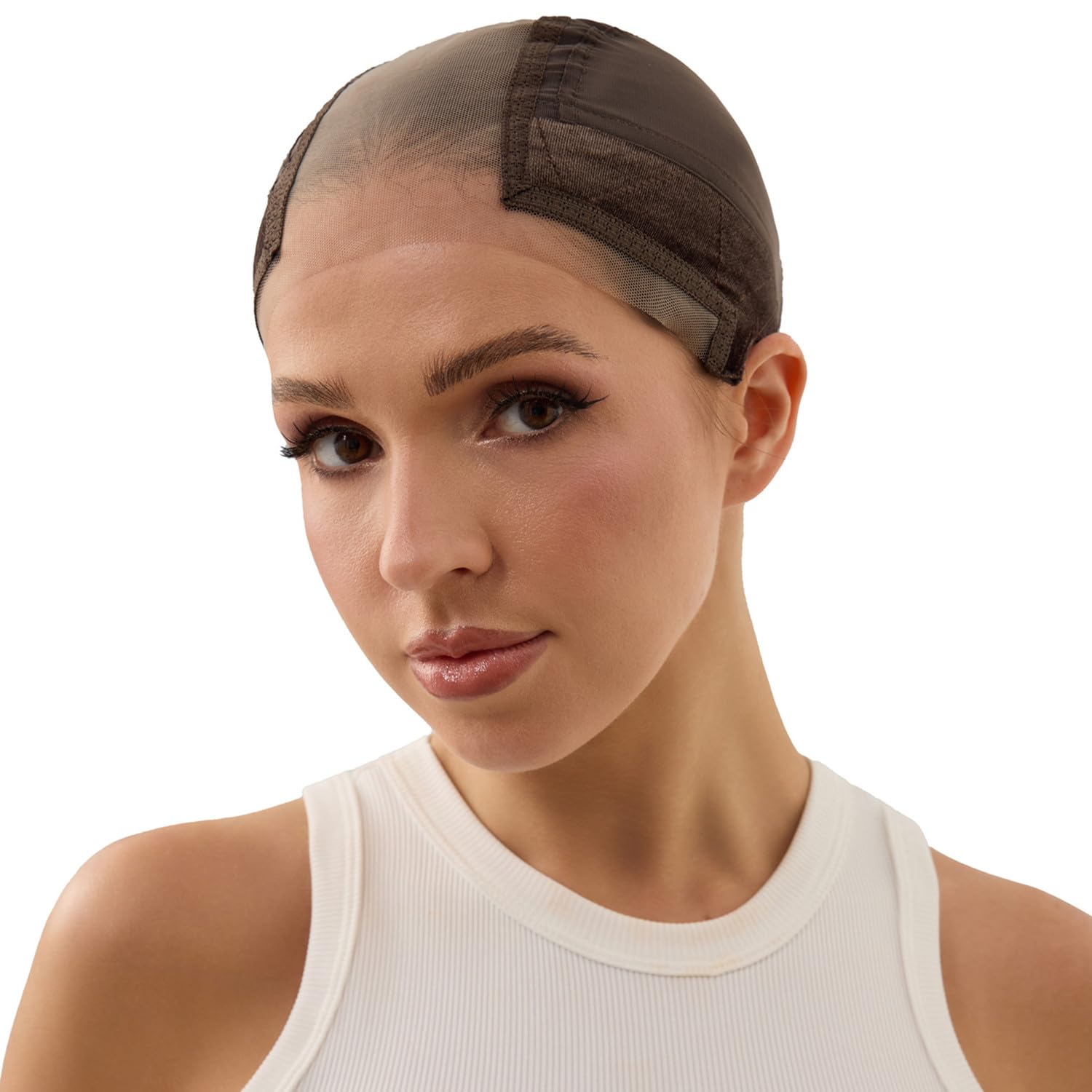 Xiushumyi Lace Wig Cap for Women,Non-Slip Grip Cap Make Your Wigs Glue Free,Wig Caps with Built-in Adjustable Velvet Band for Keeping Wigs in Place(