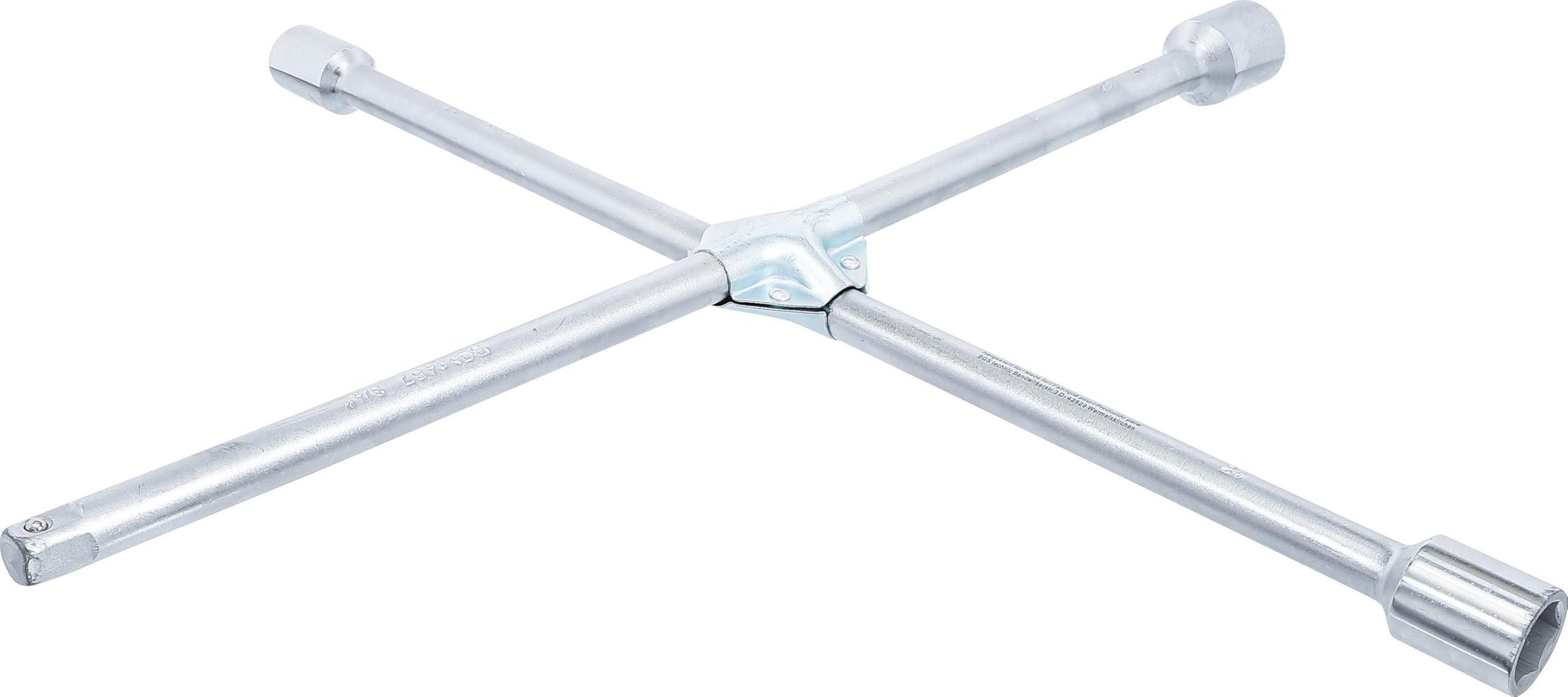 BGS 1457 | Chiave croce x dadi ruote camion | quadrato | 24 x 27 x 32 x 20 mm (3/4")