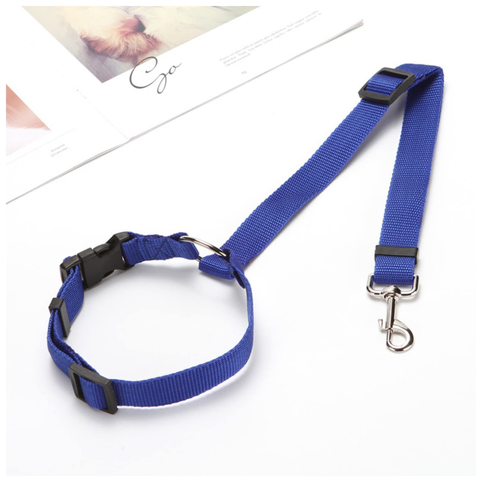 Seil Haustier Haustier Hund Auto Sicherheitsgurt Einstellbare Bleileine Kabelbaum for kleine Hunde Kätzchen liefert Haustier Zubehör Welpensitz Bleileine Haustierleine Mit(Blue)