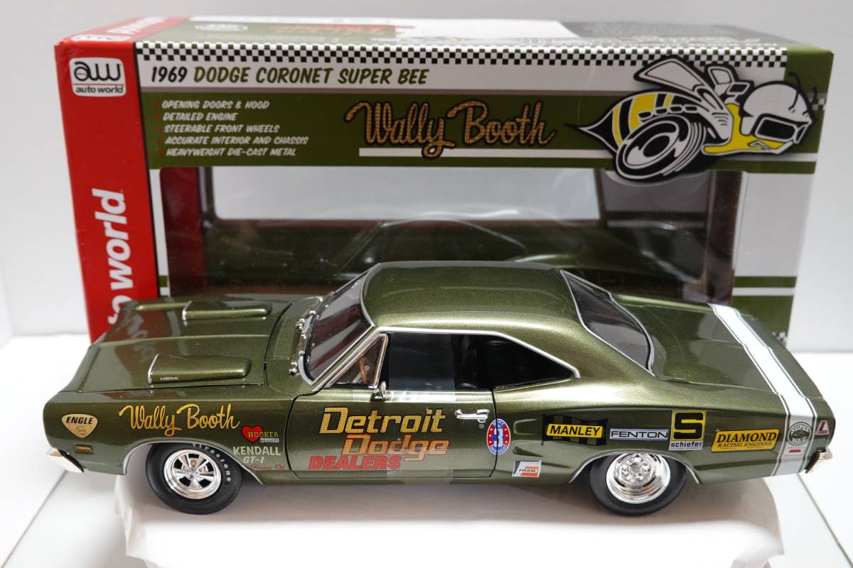 Amazon.co.jp: aw 1/18 Dodge 1969 DODGE CORONET SUPER BEE : Hobbies