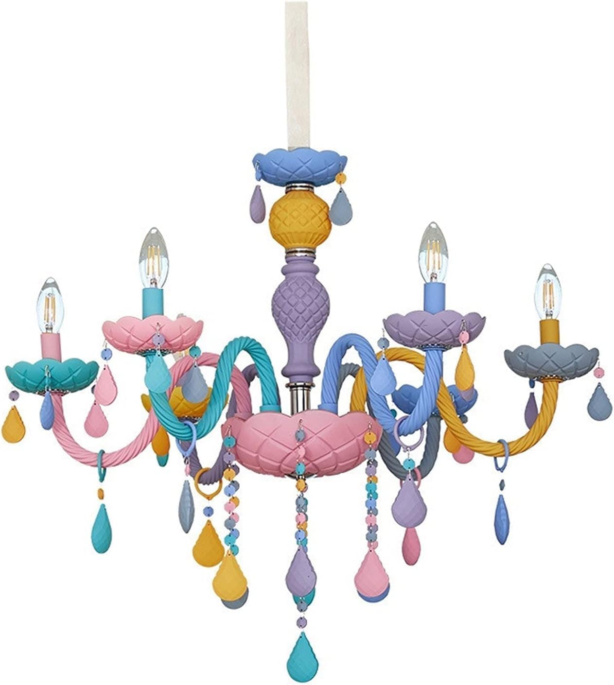 Chandelier Crystal Led Chandelier European Candle Lustre Restaurant Bedroom Room Light Princess Pendant Lamp