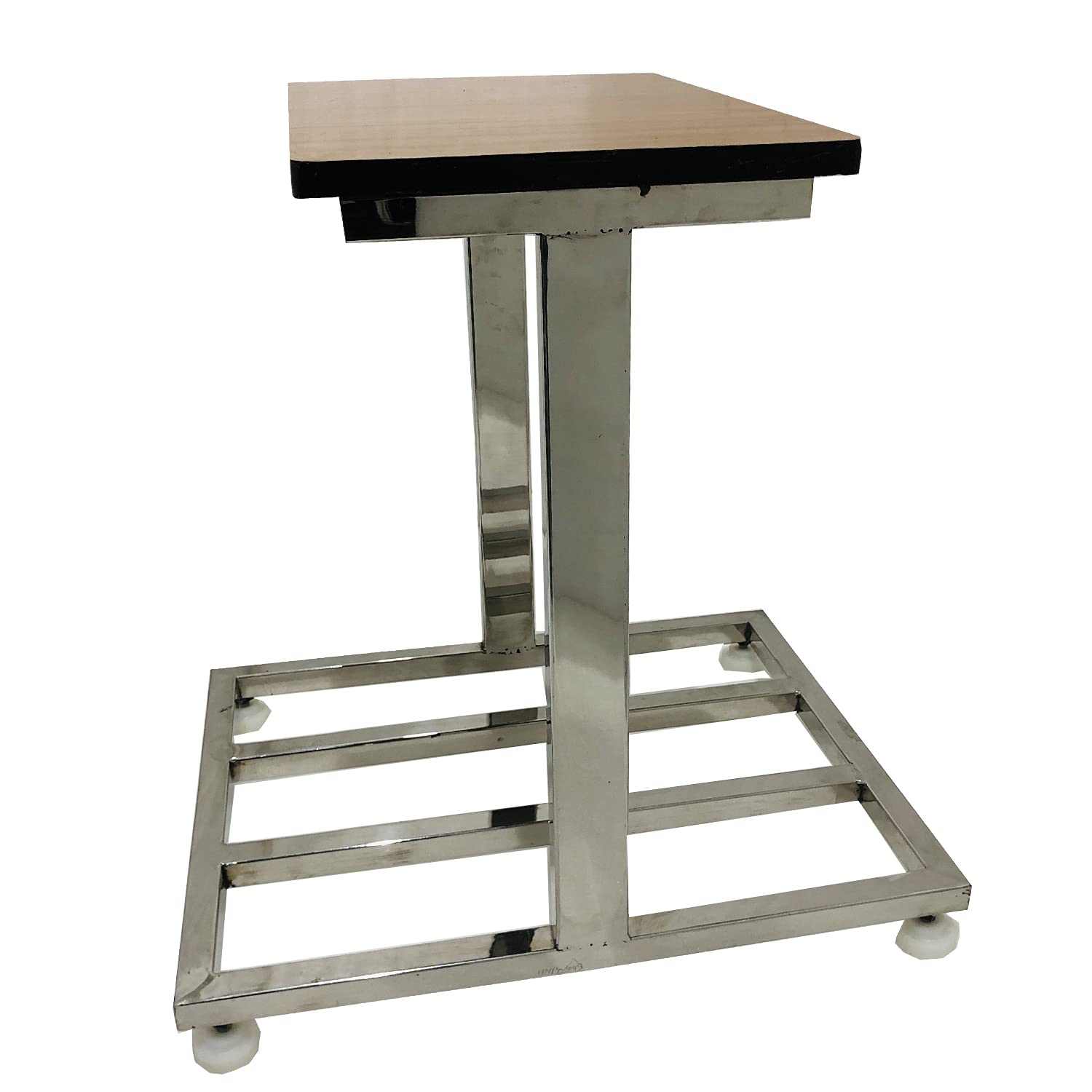 GOYALSON Office Home Stainless Steel Inverter Battery UPS (Inverter Stand with Wooden Top, for Two Side Inverter Battery(Stainless Steel))-image-16