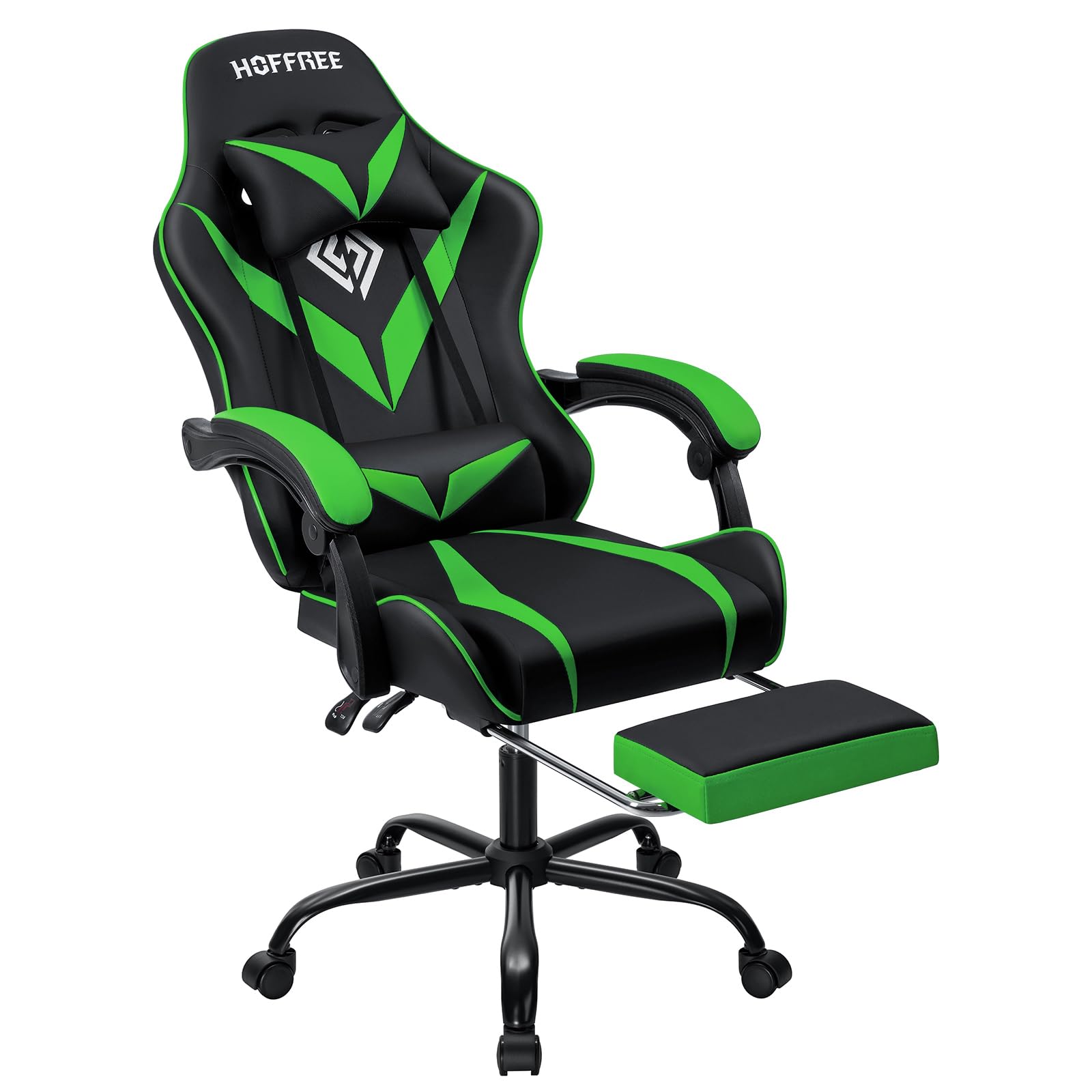 VANSPACE Green Massage Gaming Chair