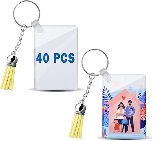 Vesub Sublimation Acrylic Keychains Blanks Bulk for Cricut Autopress