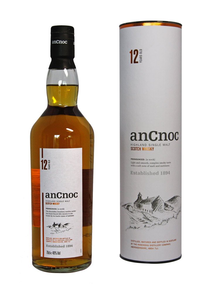 Whisky An Cnoc 12 Y.O. 0.7 Liter Schotland