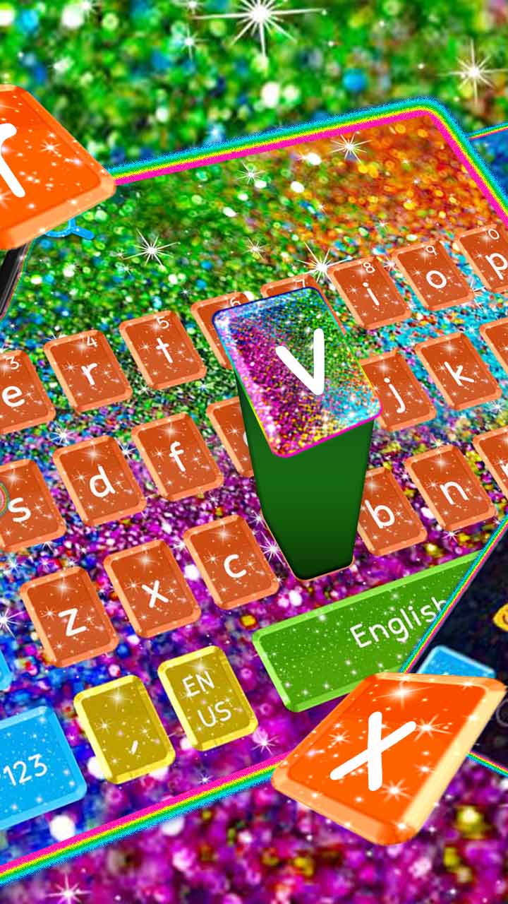 Colorful Glitter Keyboard Theme - App on Amazon Appstore