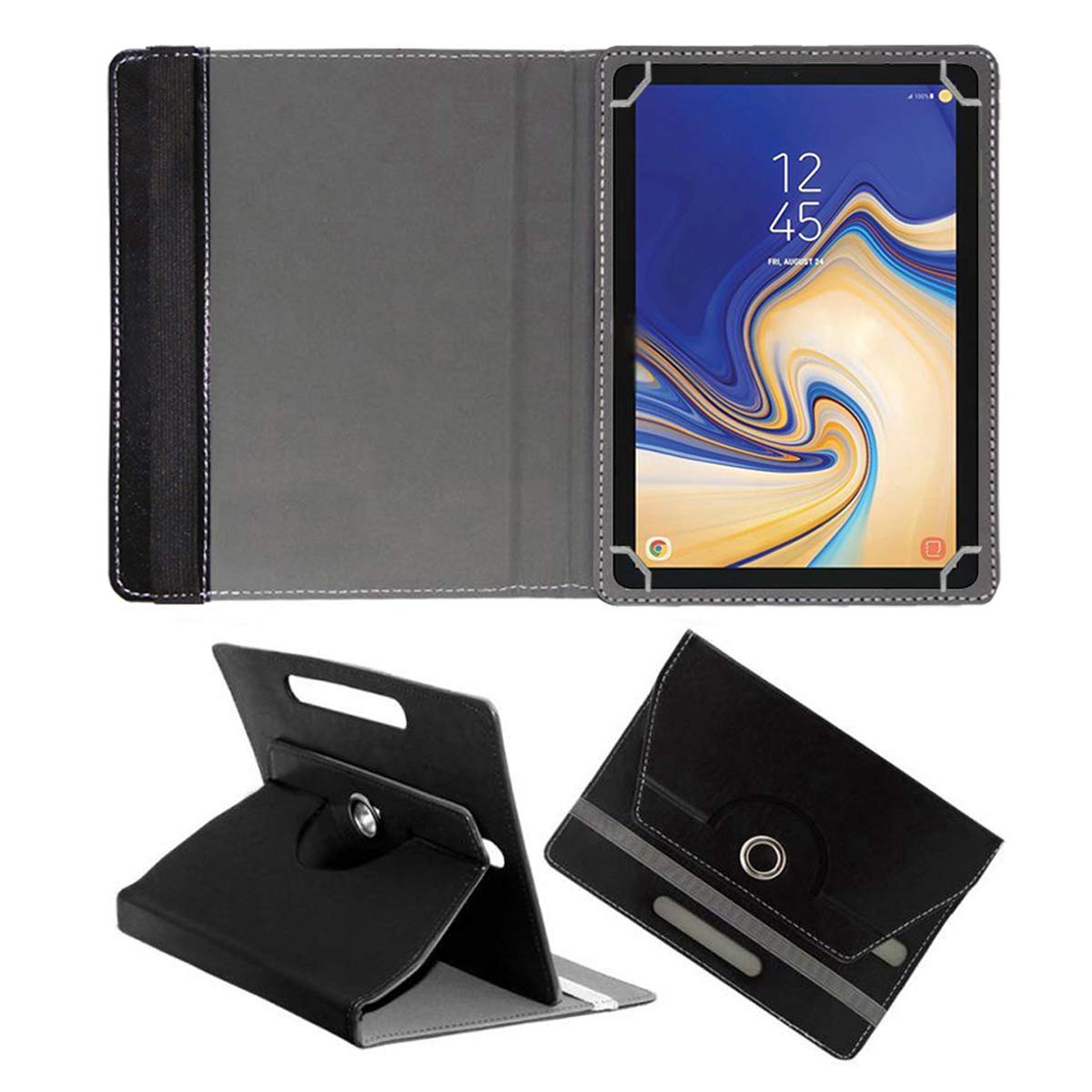 Fastway Rotating Leather Flip Case for Samsung Galaxy Tab S4 10.5" Tablet Cover Stand (Black) (B07H5R8MY3) Amazon Price History, Amazon Price Tracker