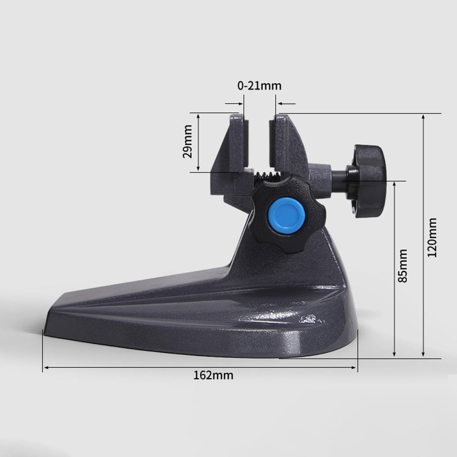 Supporto Regolabile in Ghisa Antiscivolo Base Stabile Compatibile con Strumenti di Misurazione Adatto per Officina Meccanica Riparazione Pr, Lunghezza 16.2 Cm