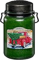 Vista 30 de McCall’s Candles Vanilla Bourbon Vela perfumada de 26 onzas Hecha en EE. UU. Frasco rústico vintage con asa de transporte Fragancia cálida