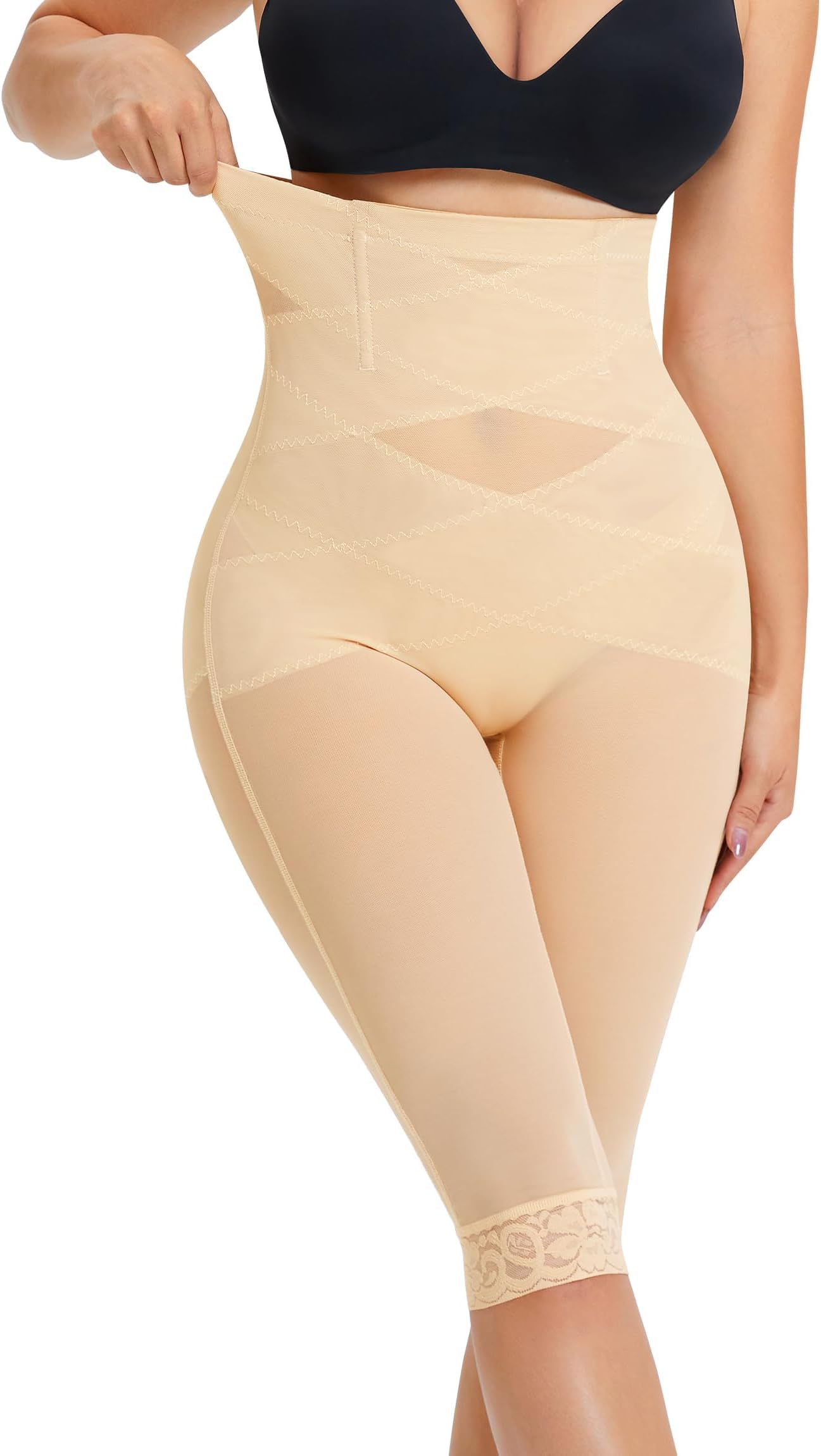 Junlan Guaina Contenitiva Donna Pancia Piatta Mutande Contenitive Intimo Modellante Pancera Vita Alta Body Shaper Invisible Post Parto Snellente Senza Cuciture