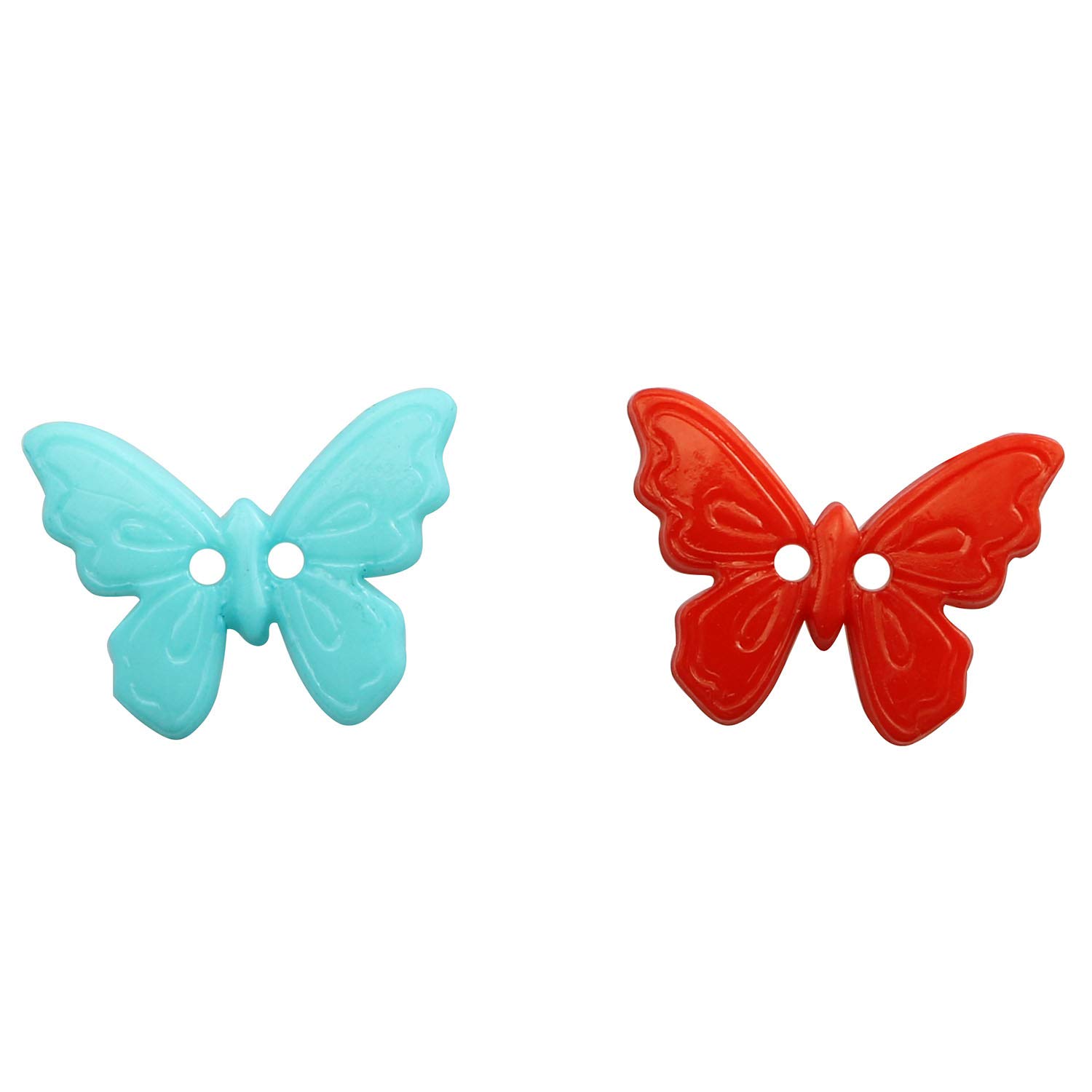 Amazon.com: JCBIZ 60pcs Two-Eye Cartoon Butterfly Buttons for Arts