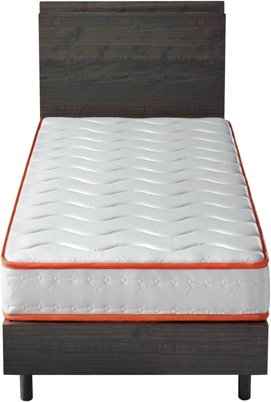 Twin Mattress 6 Inch, Twin Size Mattresses Hybrid Innerspring Mattress in a Box, Twin Foam Spring Mattress with Motion Isolation & Pressure Relief for Twin Bed Frames, Medium Soft