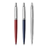 Parker Jotter London Trio Discovery Pack: Ballpoint Pen (Royal Blue) Gel Pen (Red Kensington) & Mechanical Pencil (Stainless Steel) – view 2
