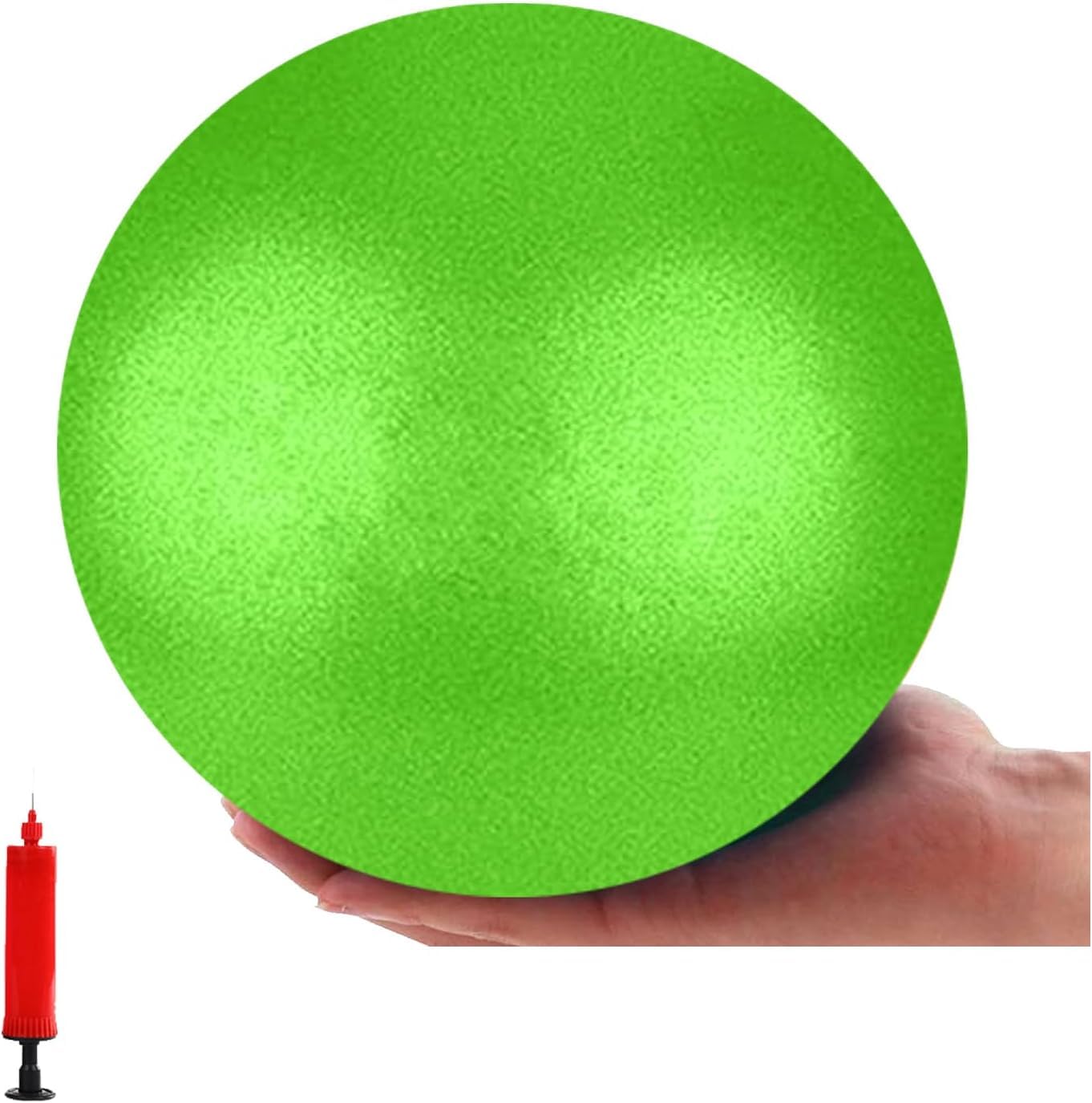 XIECCX Mini Yoga Balls 6 Inch Exercise Pilates Therapy Balance Bender Ball Barre Equipment for Home Stability Squishy Training with Pump (Green, 6 inch)