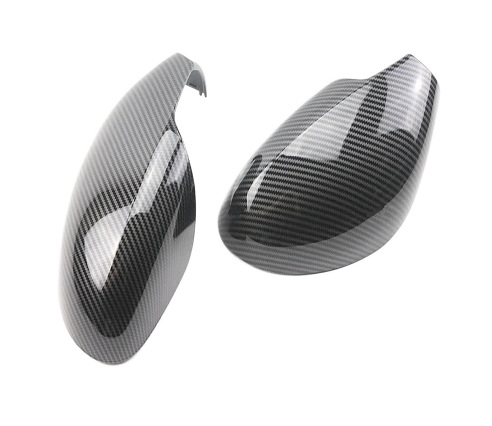 Copri specchietti retrovisori Calotte Specchietti Retrovisori Laterali per Seat per Ibiza MK3 6L 2002-2008(Fibra di Carbonio)