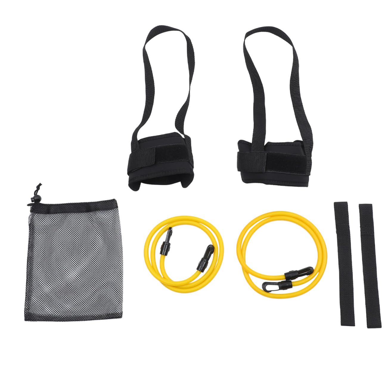 Cintura Regolabile con Fasce Resistenza in Sbr e Latex per Allenamento in Piscina Indoor e Outdoor Kit Completo con Cinghie Elastiche per Migliorar Resistenza Tecnica Nuotata