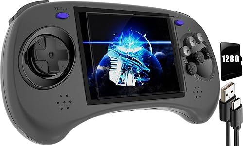 RG ARC-D Dual OS Android 11 y Linux, juego de mano retro con tarjeta TF de 128G preinstalado 4541 juegos compatible con 5G WiFi 4.2 Bluetooth lucha