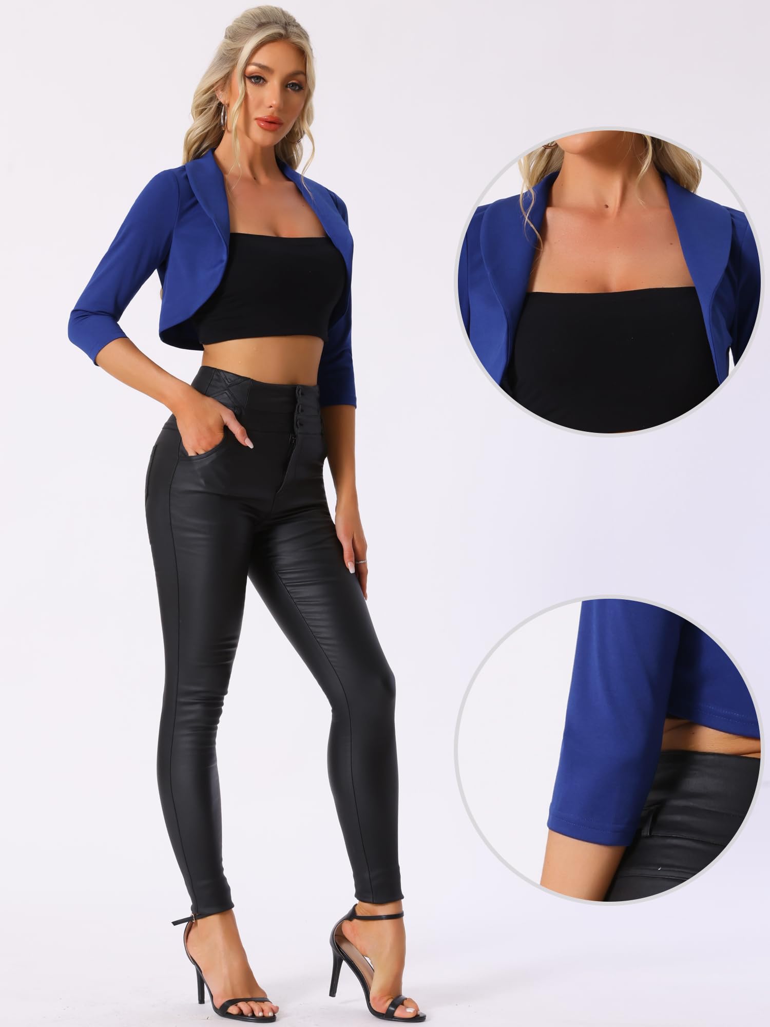 Allegra K Boléro habillé pour femme - Boléro formel de mariage pour robes de soirée