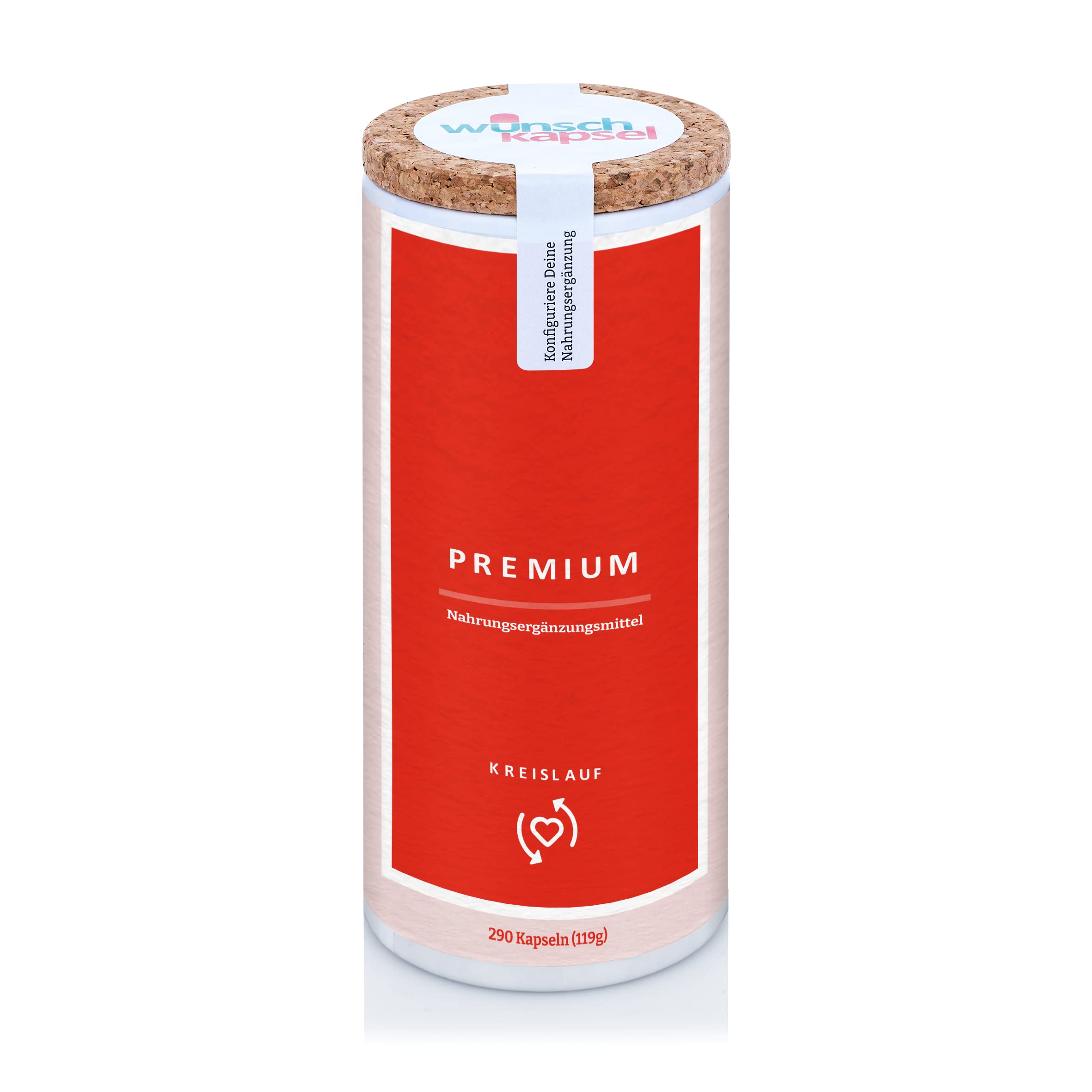 KREISLAUF Premium Ergänzung | unterstützt das Herz-Kreislauf-System | exklusive Nattokinase, Hydroxytyrosol, Q10, Quercetin, D3 und K2 | 290 vegane Kapseln aus deutscher Manufaktur