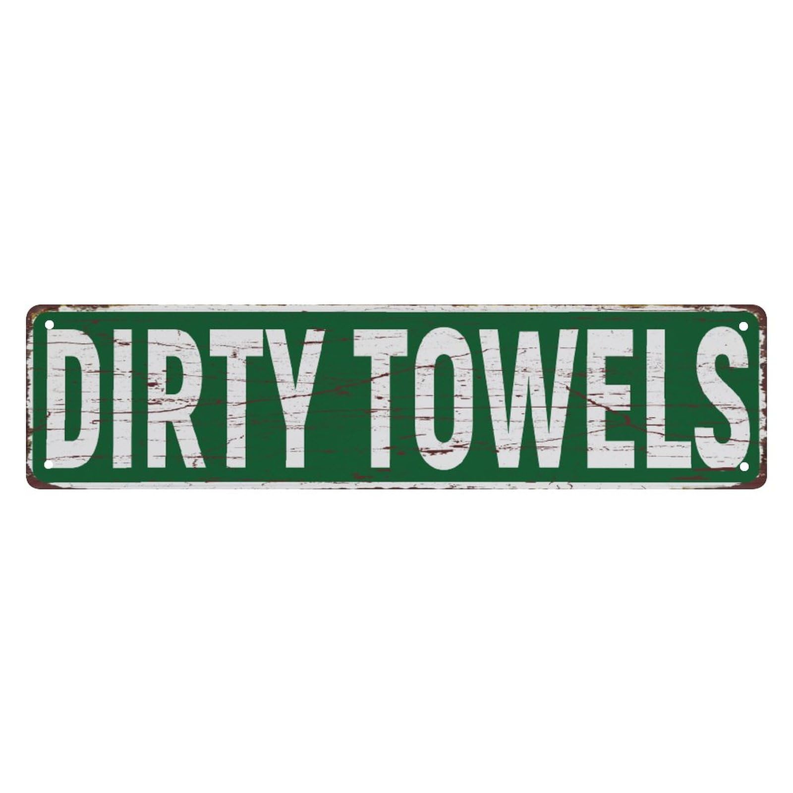 Dirty Towels Metal Sign,4x16 Inch Vintage Aluminum Sign Man Cave Bar Home Wall Decoration