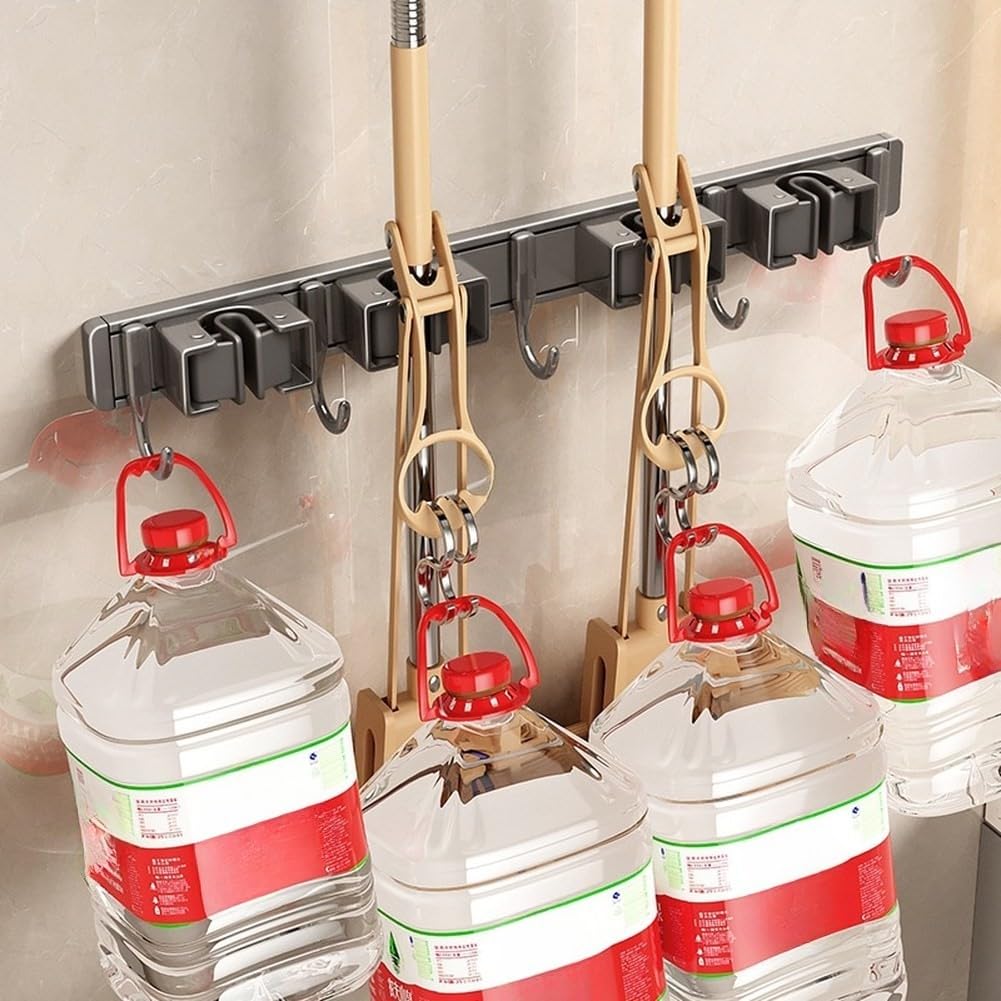 para soporte Escoba Pared Sin Taladro 41cm Anti-Humedad para(three)