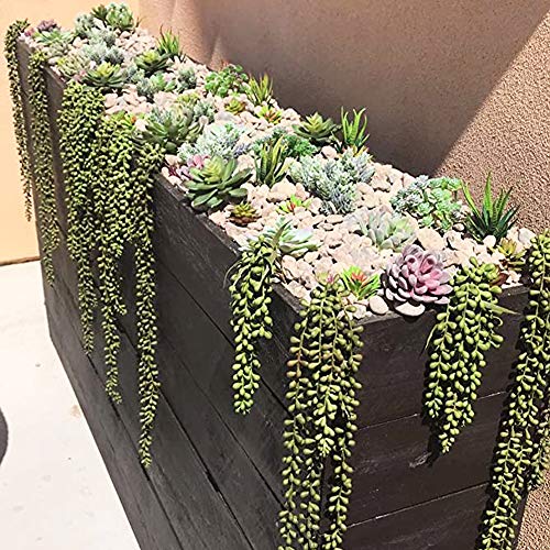 3Pcs Artificial Fake String Of Pearls Plant Faux Fake Hanging Succulents Plants #TOP4