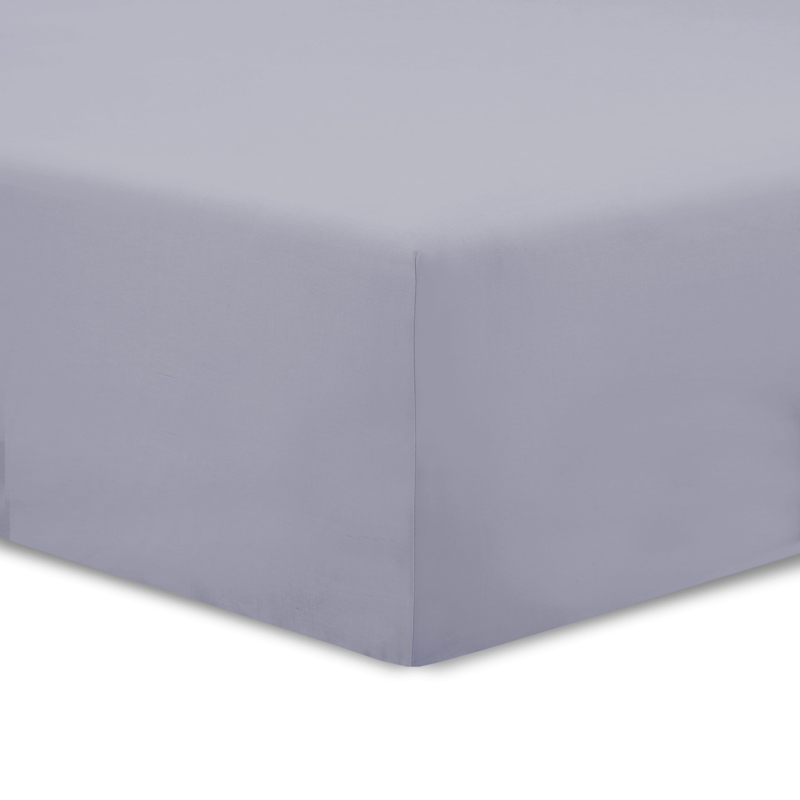 VISION Lenzuolo con angoli matrimoniale, 2 persone, 180 x 200cm con altezza da 30cm, Grigio, 100% Cotone