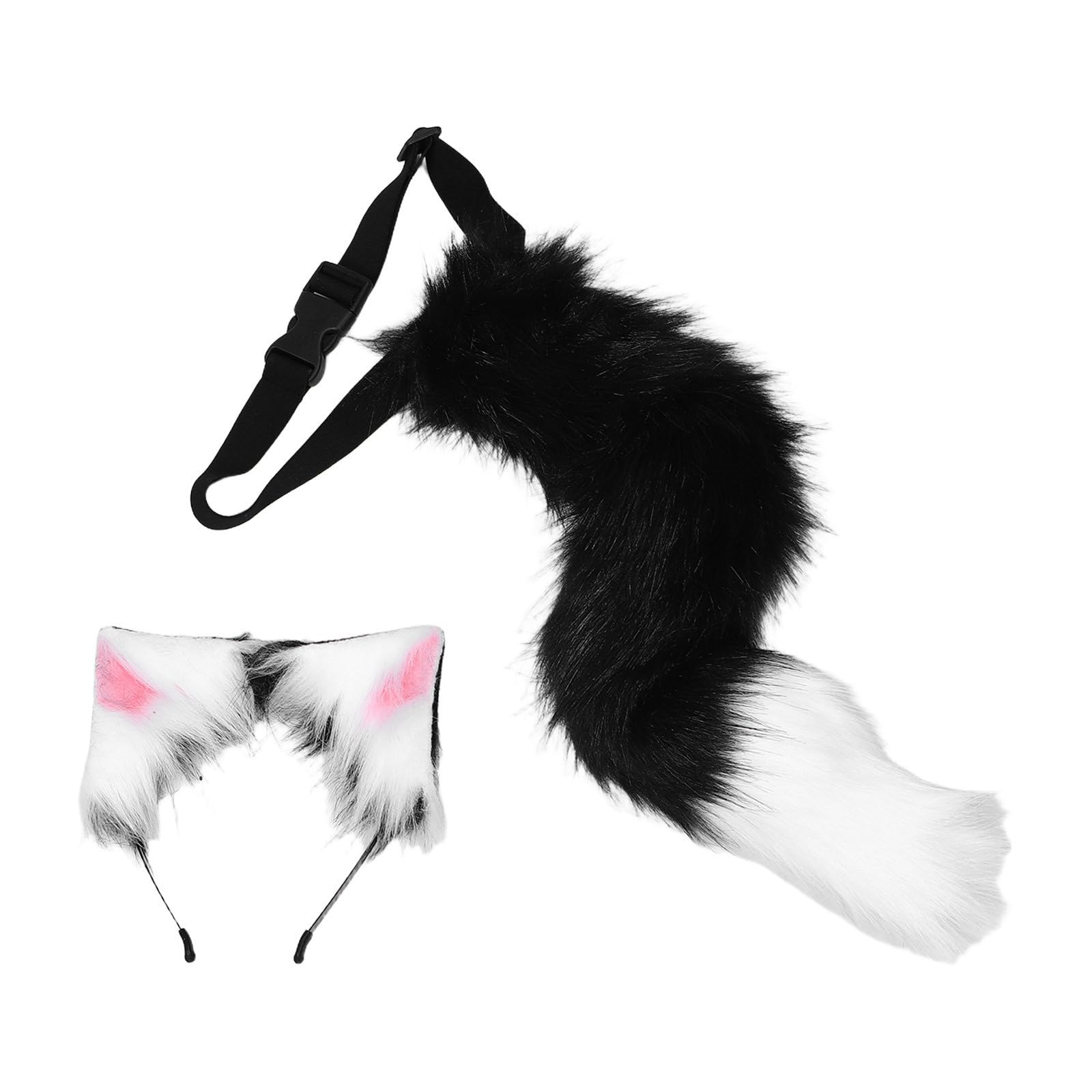 Tofficu 2 Juegos Diadema Orejas de Gato Peludas y de Felpa Ligera y Cómoda para Cosplay Realista en Fiestas de Halloween y Eventos Lolita Fashion