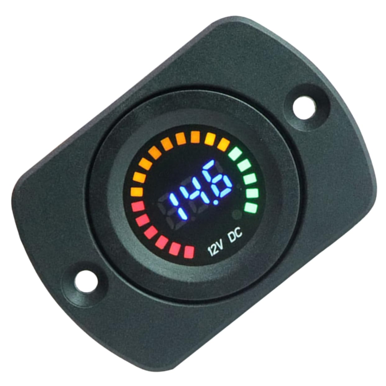 iplusmile 3piezas Voltímetro Digital De Panel Para Motocicleta y Coche Medidor De Voltaje Pantalla Led Tester De Batería Para Vehículos De Fácil Instalación y Uso