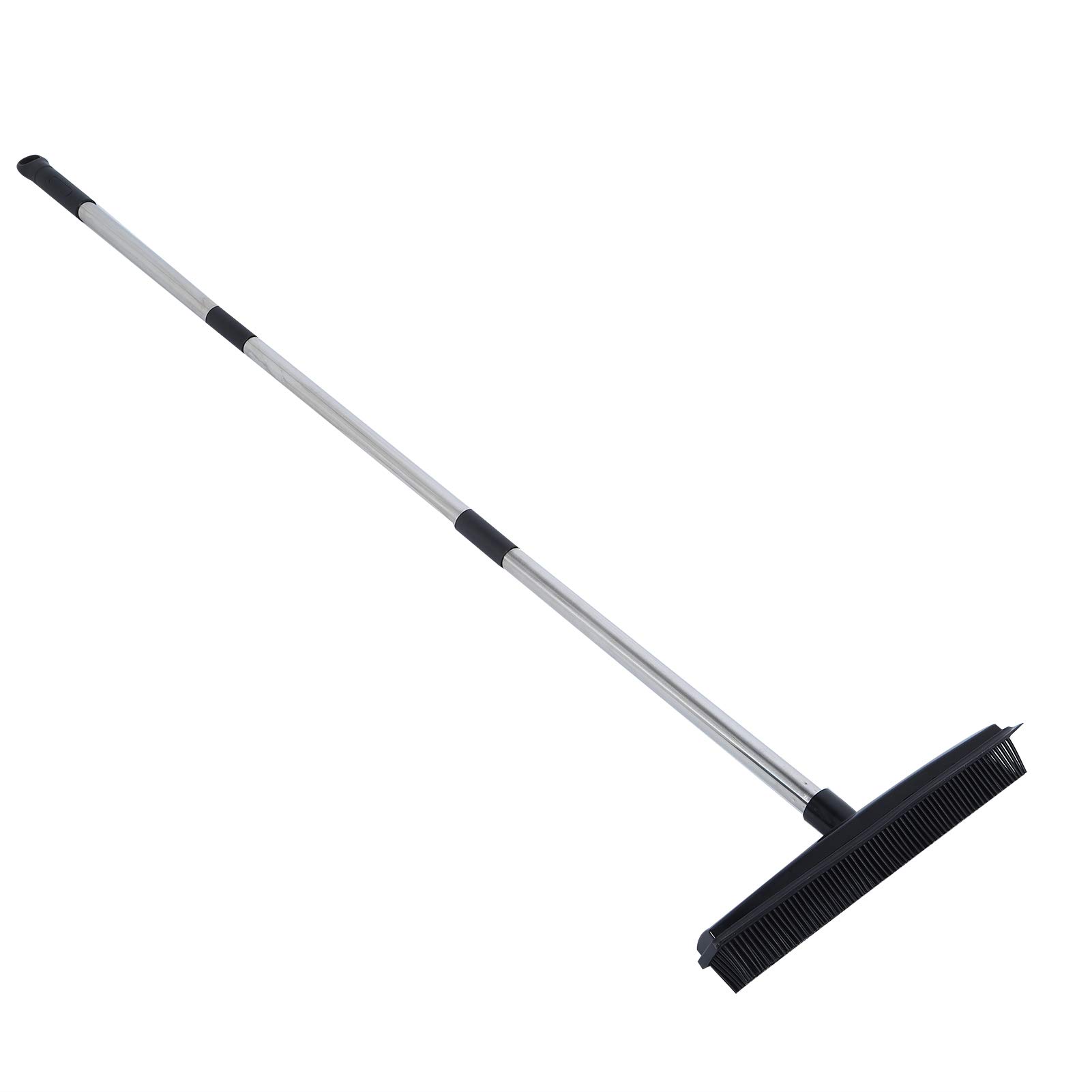 Teppich-Haarentfernungs-Besen, staubfreie Handwäsche, Gummi-Bodenbürste, Tierhaar-Staubentfernung, geeignet für die tägliche Haushaltsreinigung (schwarz)