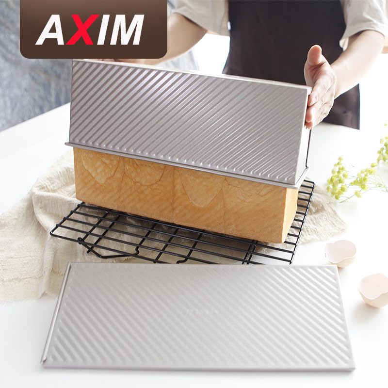 Teglia Per Pane Pullman Con Coperchio - Per Impasti Da 1000g, Antiaderente, Per Pane A Cassetta