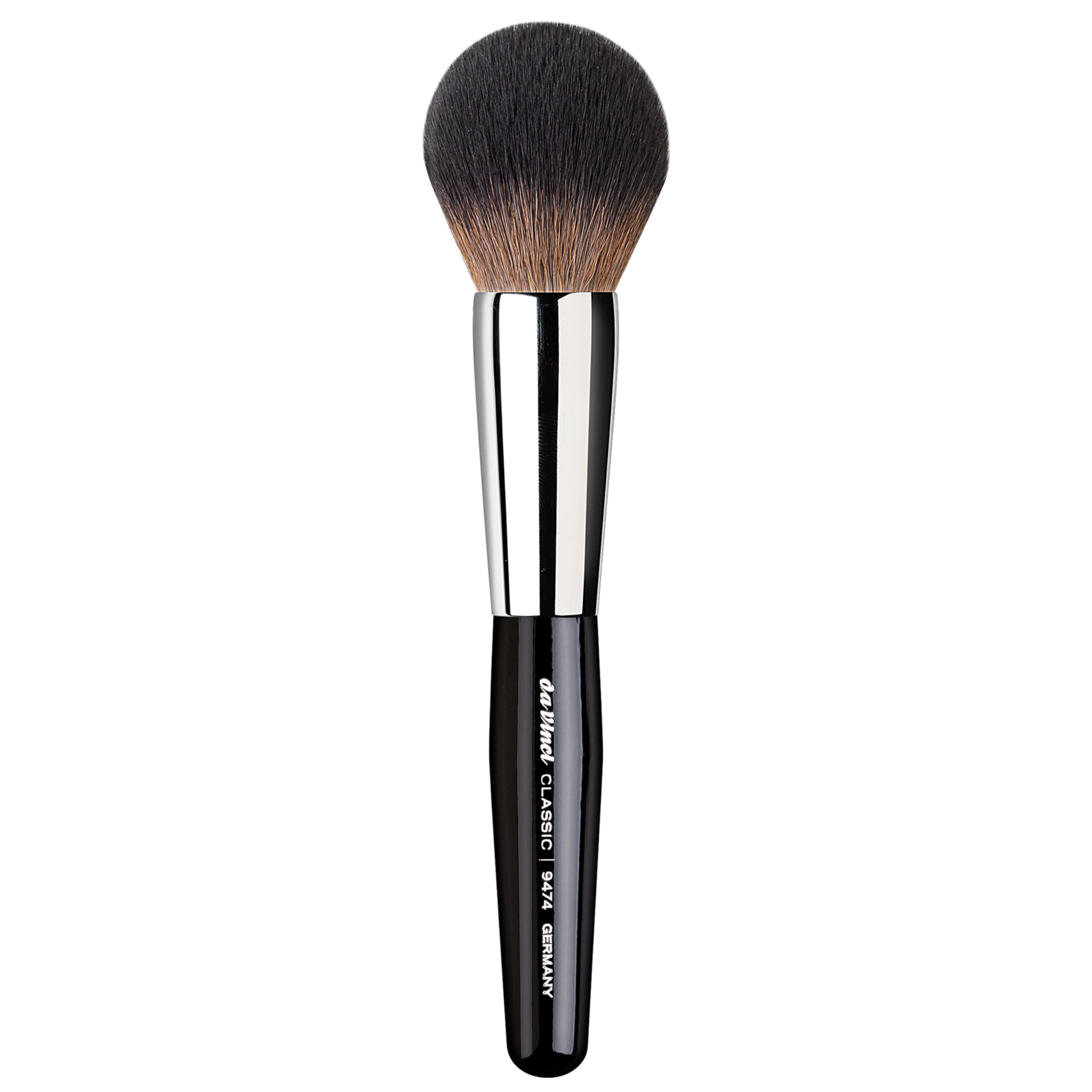 da Vinci, CLASSIC Puderpinsel, groß, wellige Kunstfasern, ideal für gleichmäßiges Auftragen von Puder, perfektes Makeup Tool für ein makelloses Finish | Extrafeine, wellige Kunstfasern – perfekt abgestimmt für präzises Auftragen von gepresstem und losem P