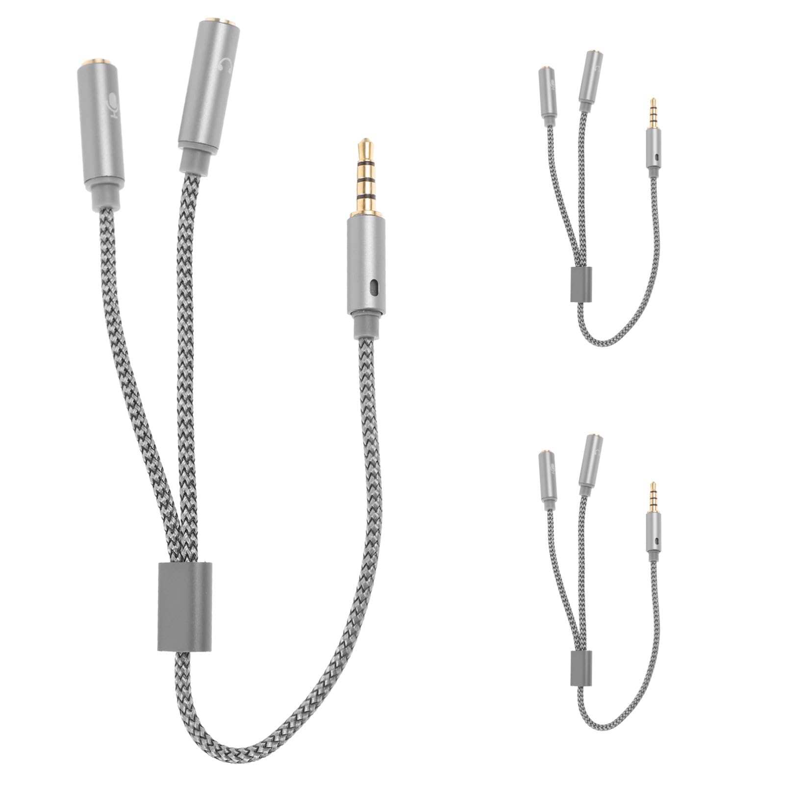 SHINEOFI Cable Adaptador para Auriculares Y Micrófono 12 Unidades Divisor De Auriculares Y Micrófono Extensión Estéreo Divisor De De 35 Mm De Audio