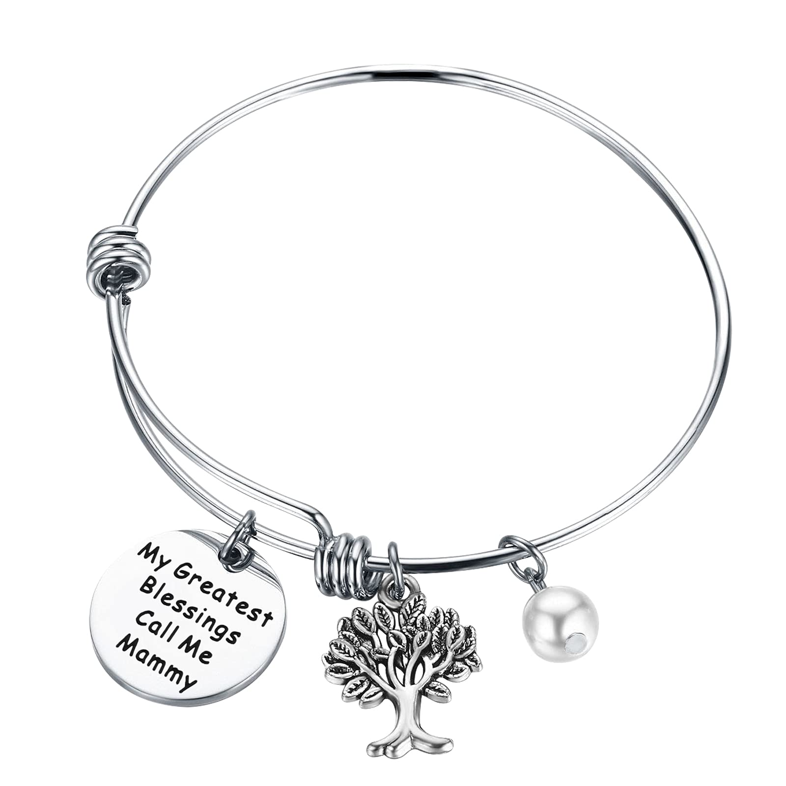 CHOOROMy Greatest Blessings Call Me Mammy Bracelet Mammy Birthday Gift Grandmother Gift