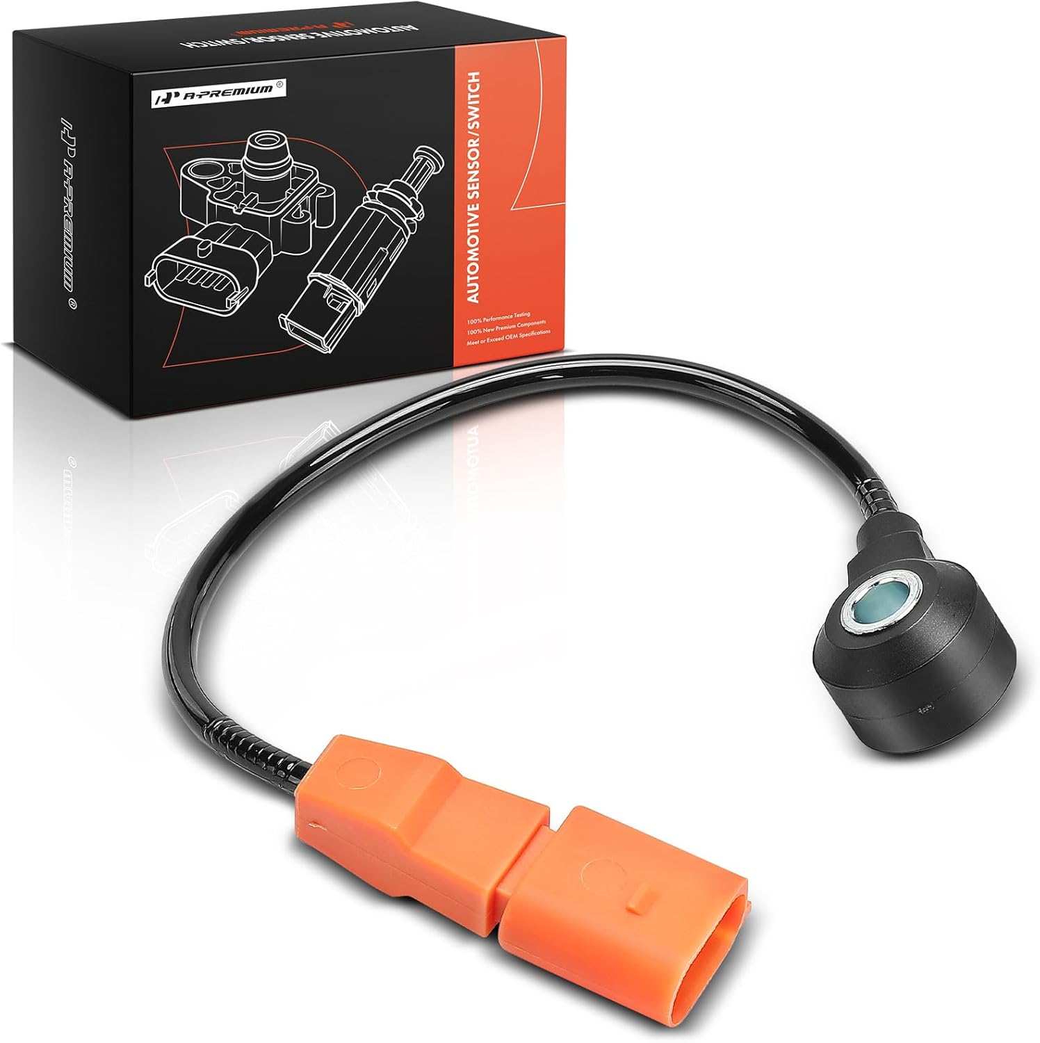 A-Premium Ignition Knock Detonation Sensor Compatible with Volkswagen Jetta/Passat 2006-2008, Golf 2013, Golf City 2007, Eos 2007-2010, GTI 2006-2008 & Audi A3 2006-2008, TT 2008-2009, TT Quattro