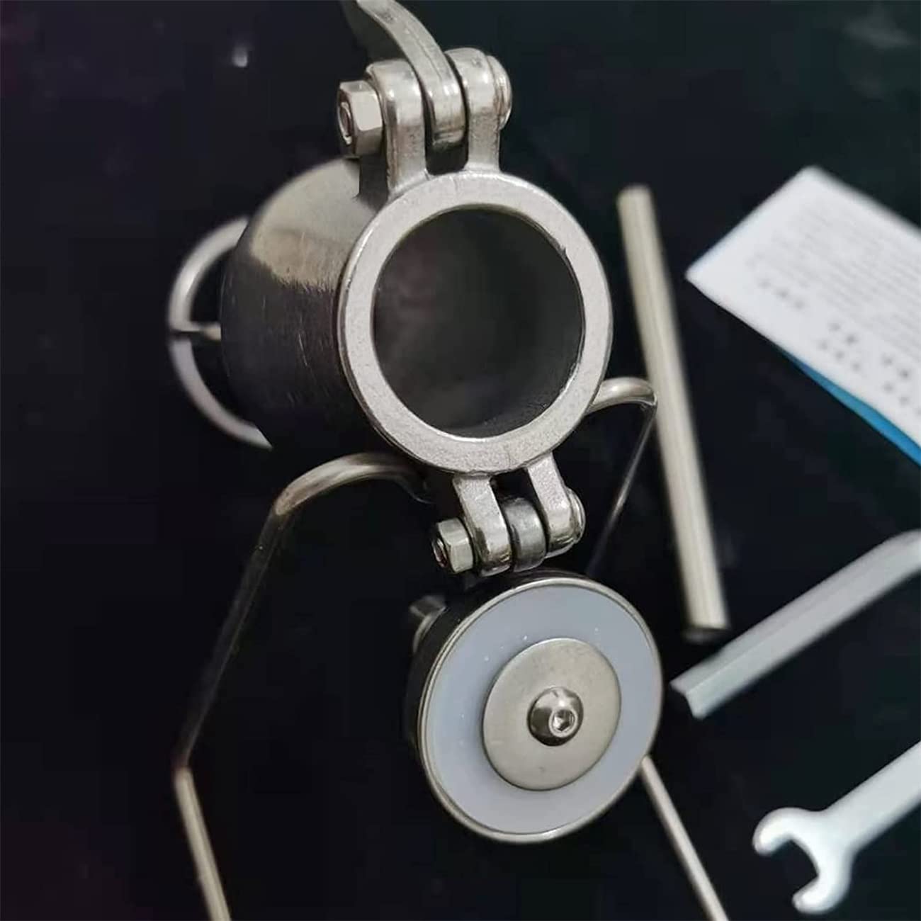 Mini máquina para Hacer Palomitas de maíz Manual de Acero Inoxidable 304, Olla Retro para Palomitas de maíz con un Conjunto Completo de Accesorios, Divertida y Deliciosa
