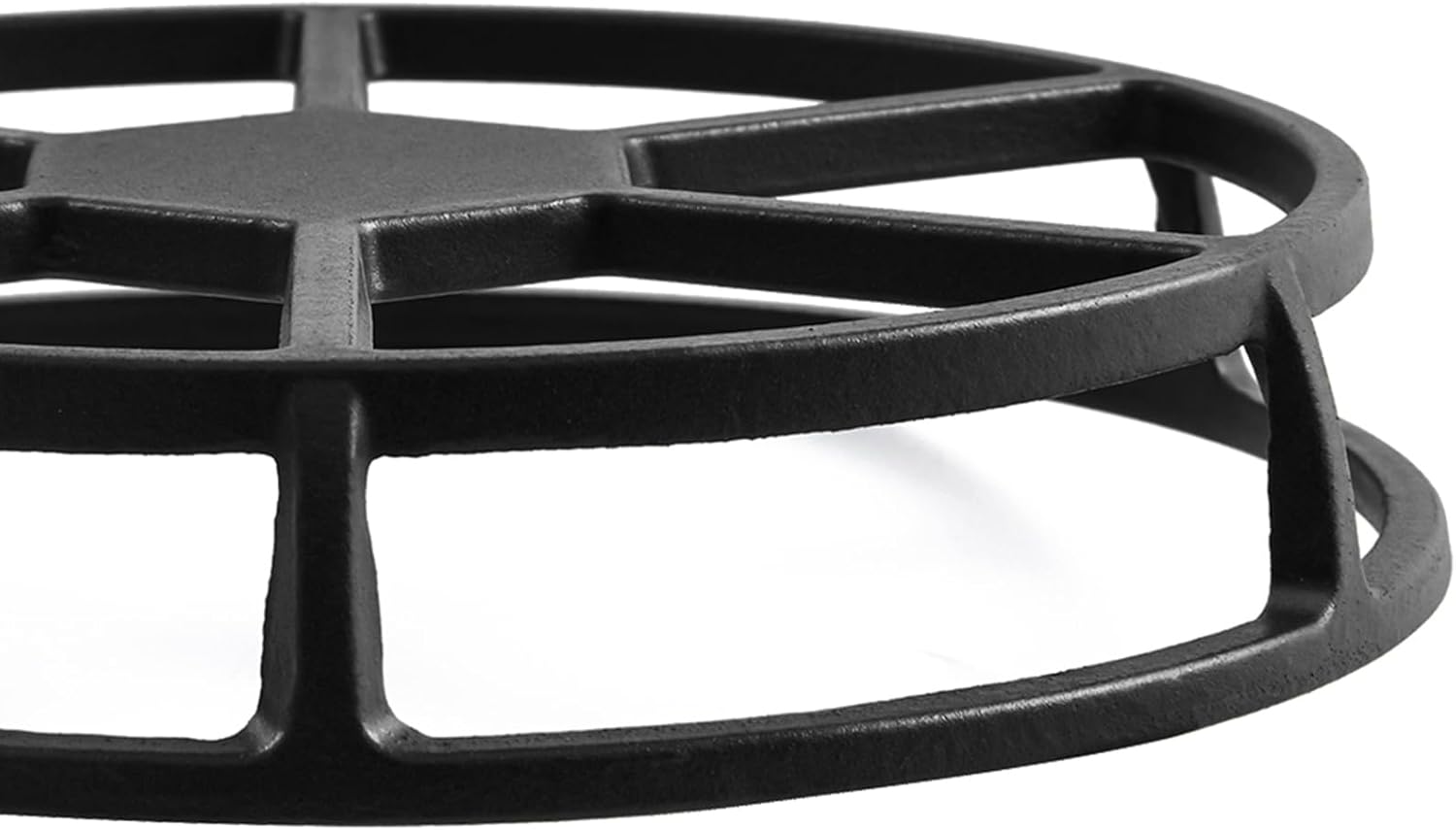 Heat Diffuser for Gas Stove Reducer Flame Guard Simmer Ring Cast Iron Flame Deflector Plate Gas Range Stove Top Parts Even Heat Distribution Low and Slow Cooking Stove Accessories 1 Pack