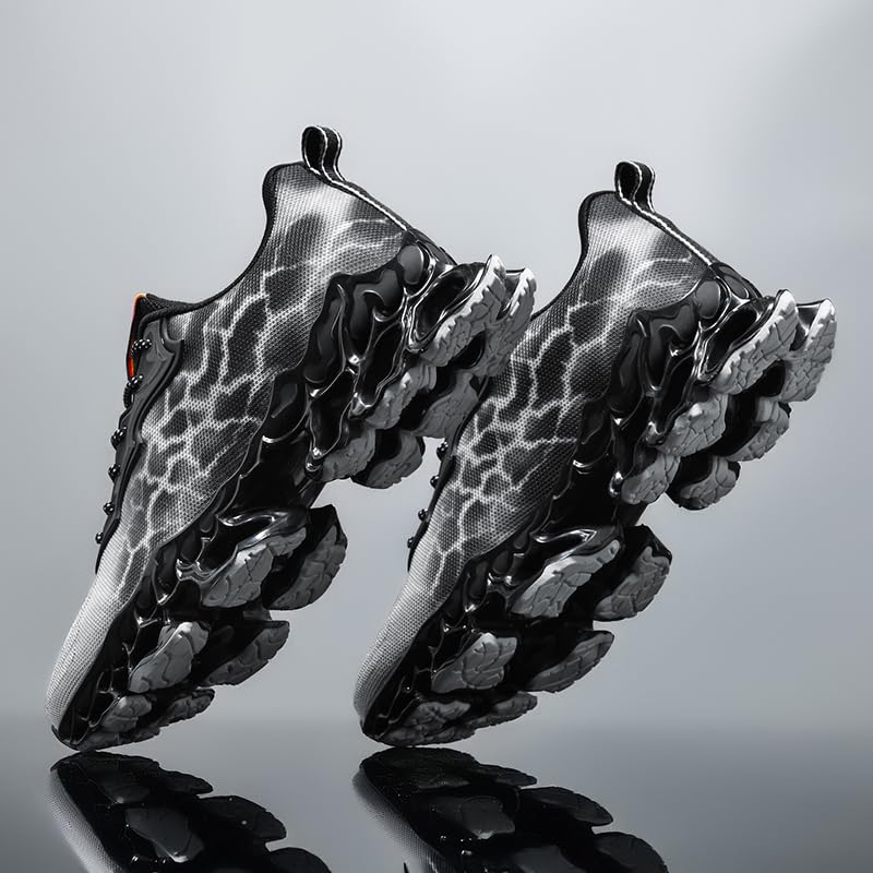 Fashion Sneakers for Men Tennis Running Shoes Mens Trail Running Men's Athletic Blade Shoe Sport Man Red Yellow Black Size4