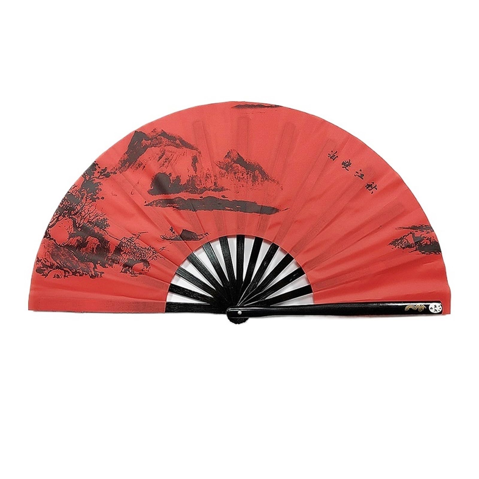 Tai Chi Fan Ink Landscape Tai Chi Kung Fu Fan Performance With for Fitness(Color 05)