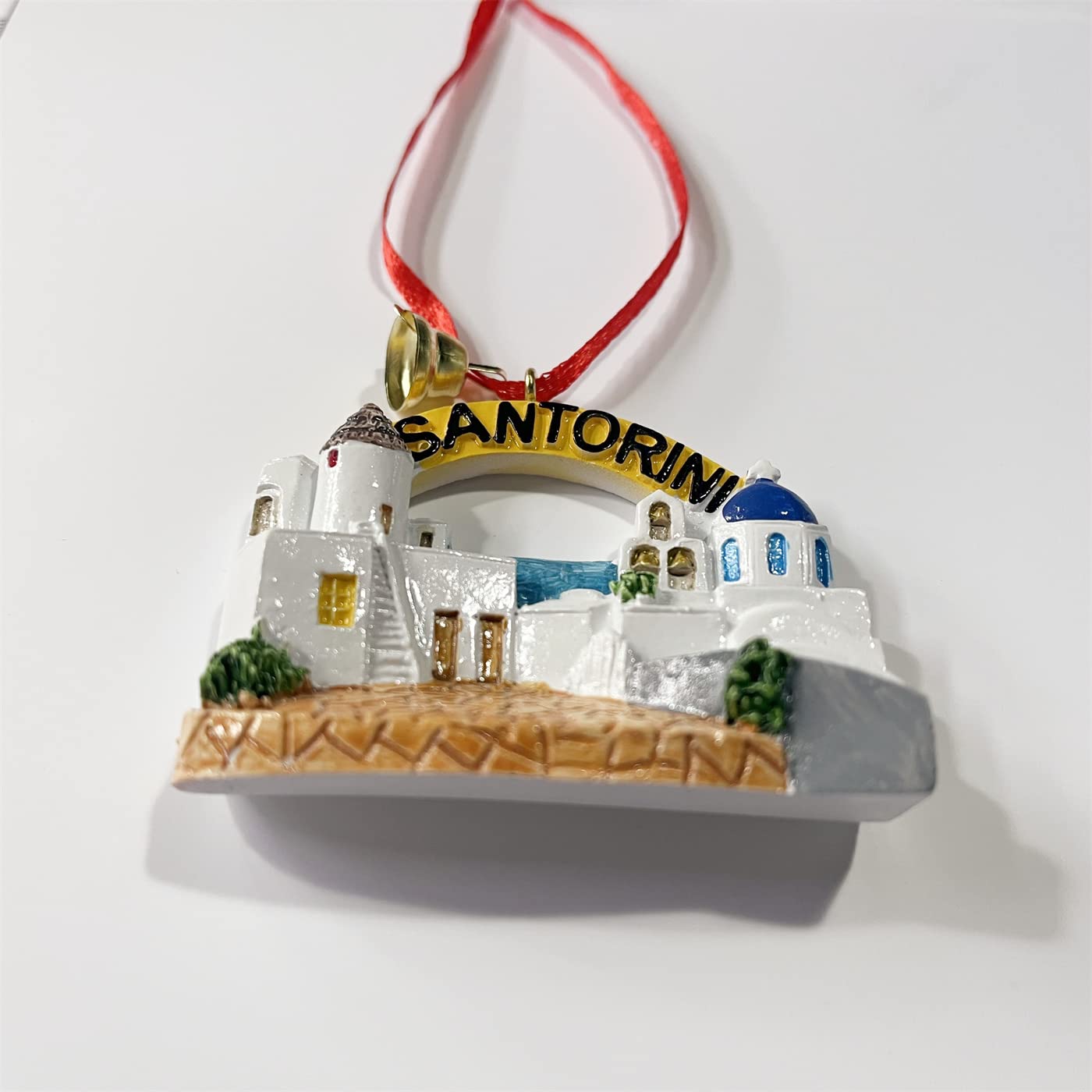 Weekino Hochheim Alemania Navidad ornamento decoración árbol de Navidad colgante viaje colección recuerdo de porcelana doble cara 3.1 in