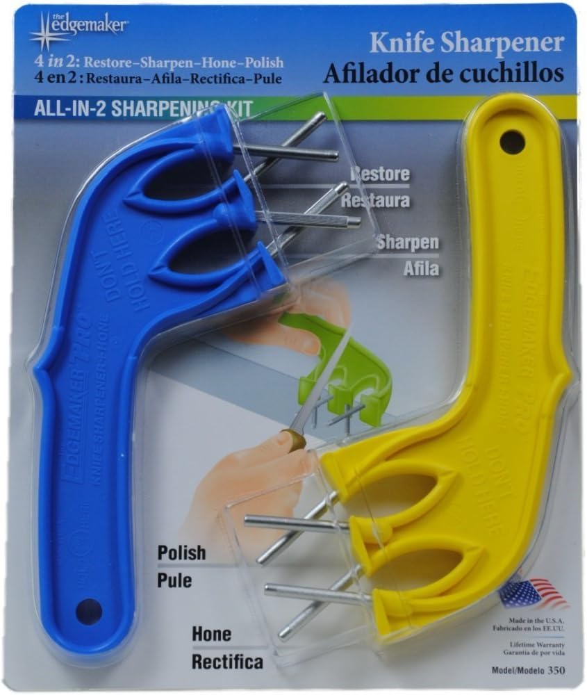 Four Step Sharpening System With Two Handles