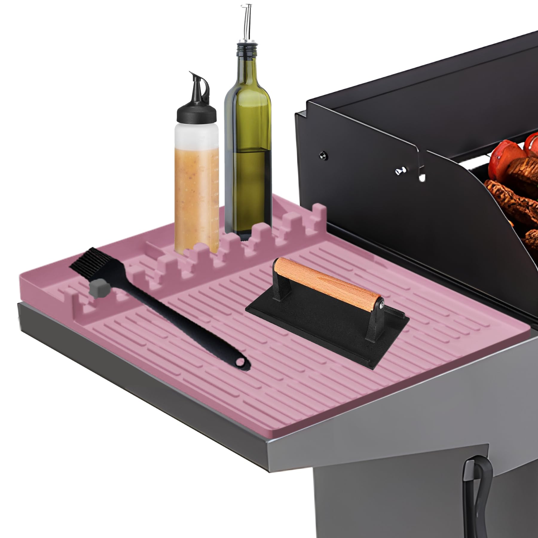 Tapete De Silicone Para Churrasco Pet Baby - 2 Peças 39x27cm - Resistente Ao Calor