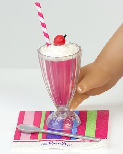 Miniatura 6 de Set completo de 27 pieza muñeca accesorio Alimentos, 15 Sweet Treats  & Cucharas & servilletas de papel, 18 inch muñeca Pretend & Play Set de